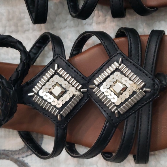 SO THONG SEQUINED GLADIATOR SANDAL - Picture 3 of 14